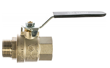 Кран шаровой полнопроходной Ду 25 (1") ВР/НР, ручка рычаг STOUT